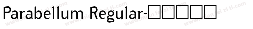 Parabellum Regular字体转换